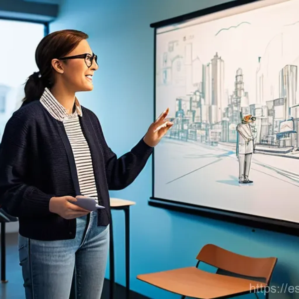 애니메이션 기획 관련 세미나와 워크숍 - **Prompt:** A dynamic scene depicting an animation team's brainstorming session in a bright, modern ...