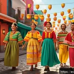 Home 19 애니메이션 기획에서 시청자 분석 활용하기 - A vibrant, culturally rich animation scene set in a modern Latin American urban environment during a...